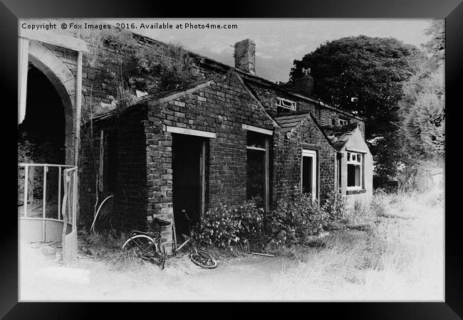 old ruins in the country Framed Print by Derrick Fox Lomax