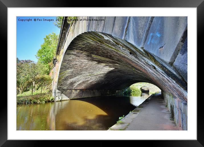 Canal Bridge Framed Mounted Print by Derrick Fox Lomax