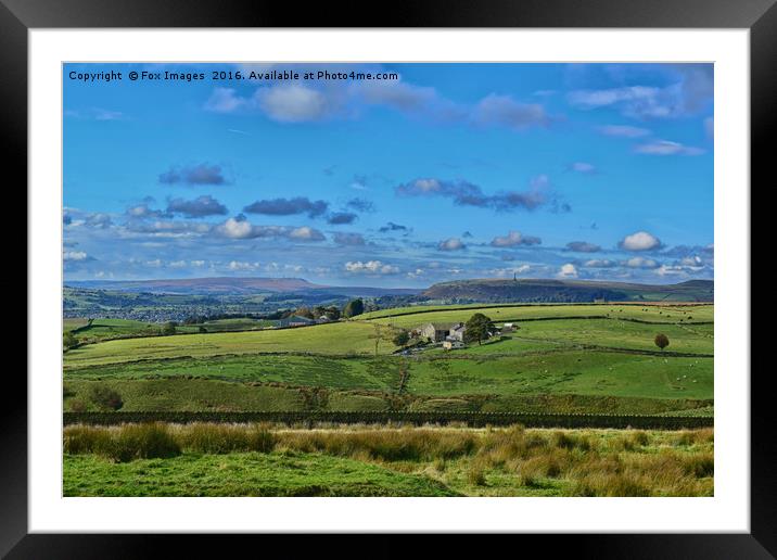 View of holcombe hill Framed Mounted Print by Derrick Fox Lomax