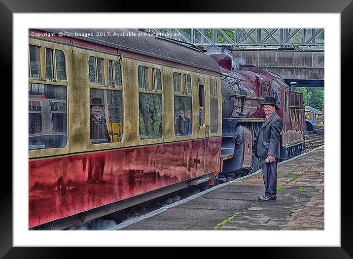 HDR of east lancs railway Framed Mounted Print by Derrick Fox Lomax