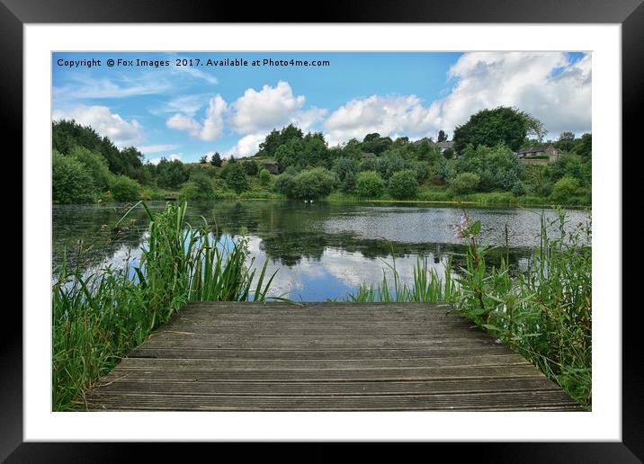 Birtle Brook lodge Framed Mounted Print by Derrick Fox Lomax