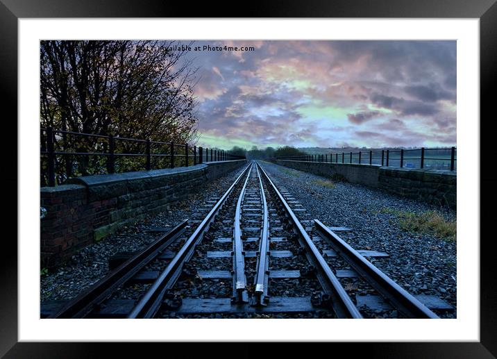 East lancs railway Framed Mounted Print by Derrick Fox Lomax