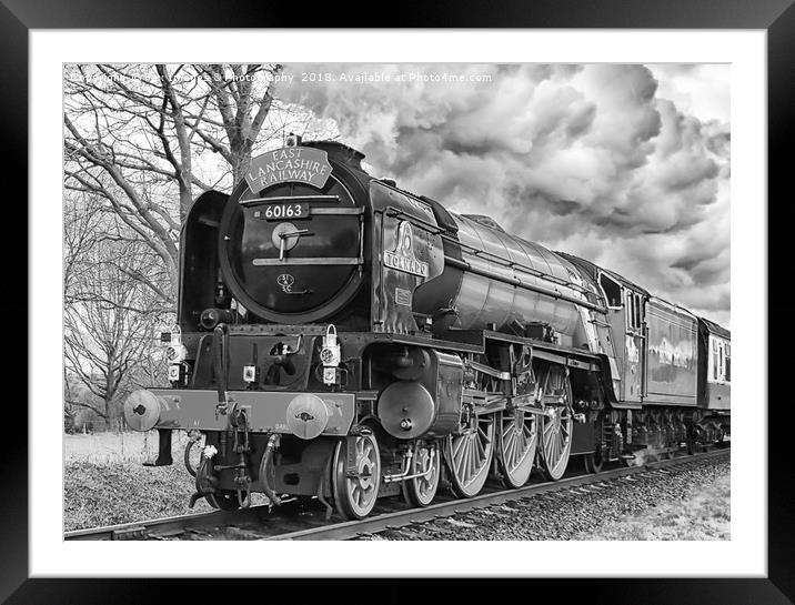 LNER Peppercorn Class A1 60163 Tornado Framed Mounted Print by Derrick Fox Lomax