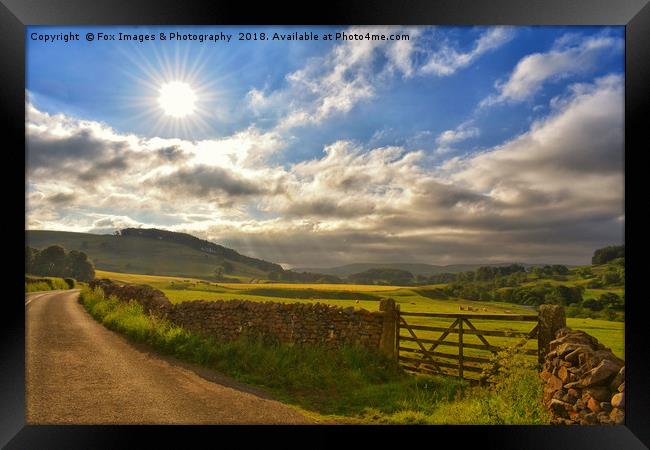 Forest of bowland sunrise Framed Print by Derrick Fox Lomax