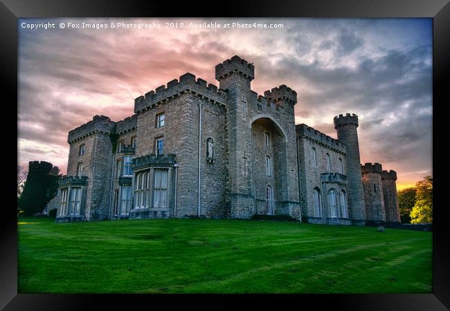 Bodelwyddan Castle Framed Print by Derrick Fox Lomax