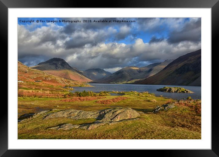 Wastwater Cumbria Framed Mounted Print by Derrick Fox Lomax