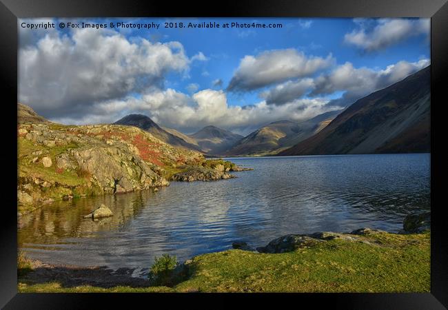 Wastwater in  Cumbria Framed Print by Derrick Fox Lomax