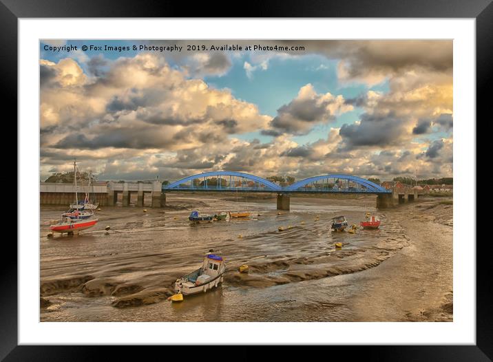 Rhyl harbour Framed Mounted Print by Derrick Fox Lomax