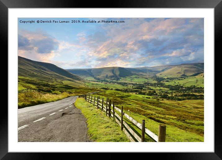 Derbyshire dales Framed Mounted Print by Derrick Fox Lomax