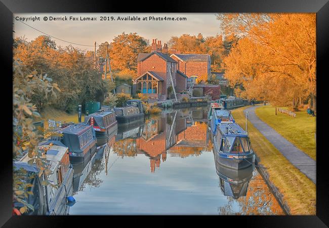 Anderton Boat lift canal Framed Print by Derrick Fox Lomax