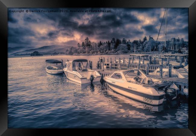 Bowness on Windermere Framed Print by Derrick Fox Lomax