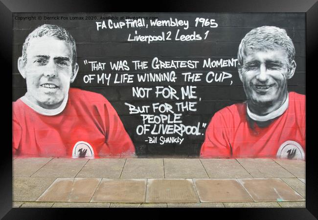 Liverpool FC Art Framed Print by Derrick Fox Lomax