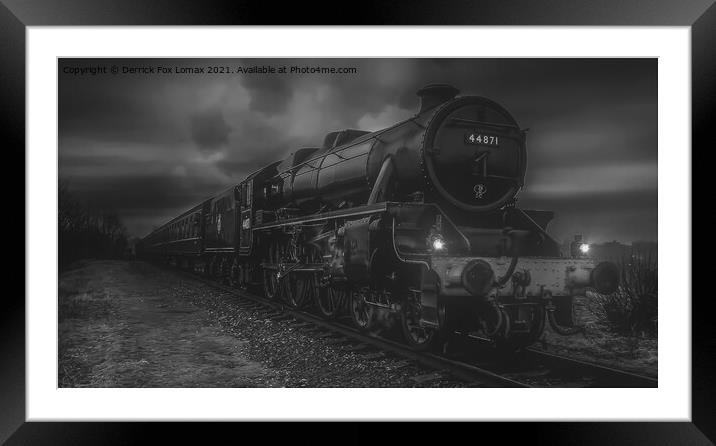 44871 At East Lancs Railway Bury Framed Mounted Print by Derrick Fox Lomax