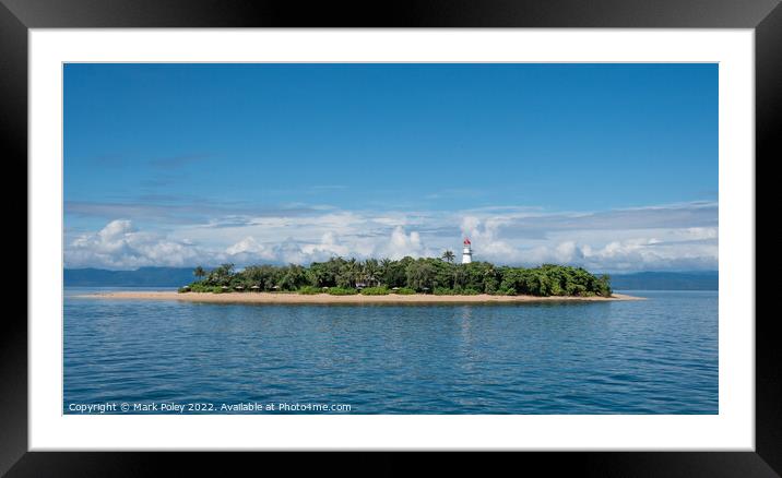 Low Island a Summer Paradise, Great Barrier Reef,  Framed Mounted Print by Mark Poley