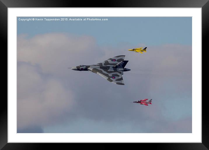  Vulcan & Gnat Formation Framed Mounted Print by Kevin Tappenden