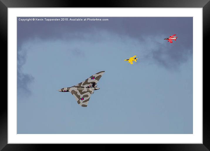  Vulcan & Gnat Formation 2 Framed Mounted Print by Kevin Tappenden