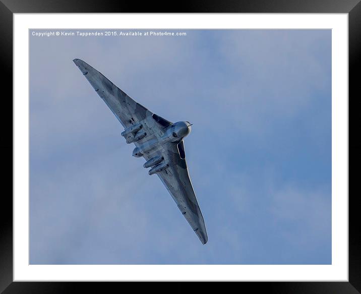  Vulcan XH558 Flypast Framed Mounted Print by Kevin Tappenden