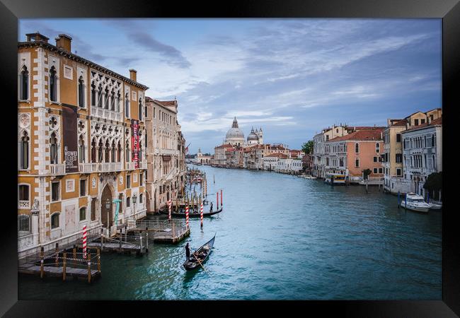  Solitary Gondola Framed Print by Trevor Sherwin