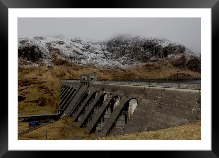 Ben Lawers Dam Framed Mounted Print by paul green