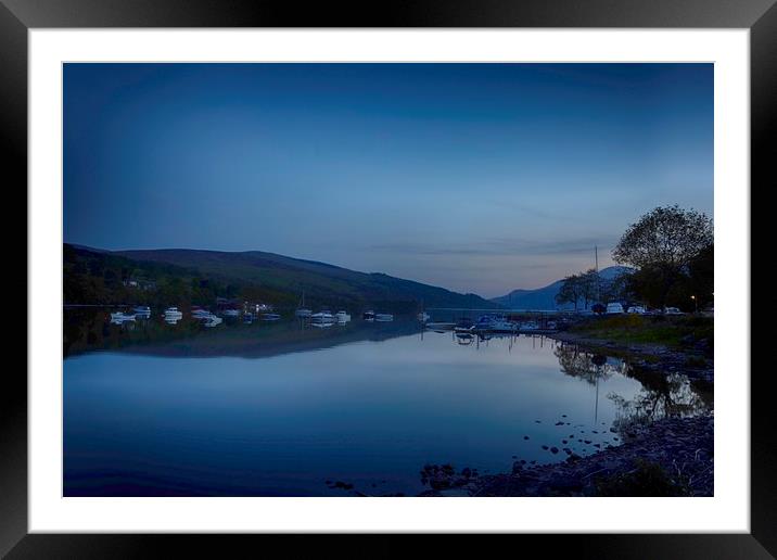 Tranquil dusk Framed Mounted Print by paul green