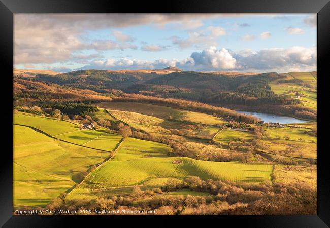 Teggs nose view - Macclesfield Framed Print by Chris Warham