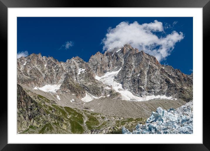 Aiguille d'Argentiere near Chamonix, French Alps Framed Mounted Print by Chris Warham