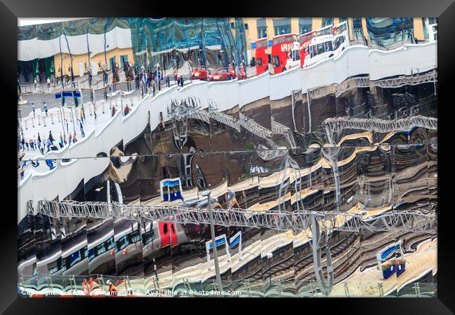 Birmingham New Street - Reflections of life Framed Print by Chris Warham