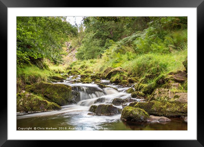 River Goyt in the Goyt Valley, Derbyshire Framed Mounted Print by Chris Warham
