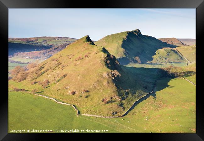 Chrome Hill and Parkhouse Hill - Peak District Framed Print by Chris Warham