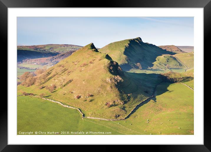 Chrome Hill and Parkhouse Hill - Peak District Framed Mounted Print by Chris Warham