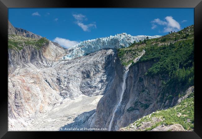 Argentiere glacier, Chamonix Framed Print by Chris Warham