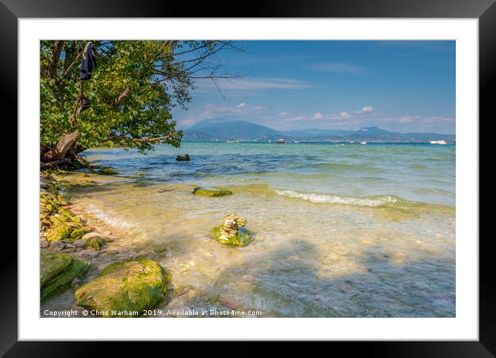 Sirmione Lake Garda - Jamaica Beach Framed Mounted Print by Chris Warham