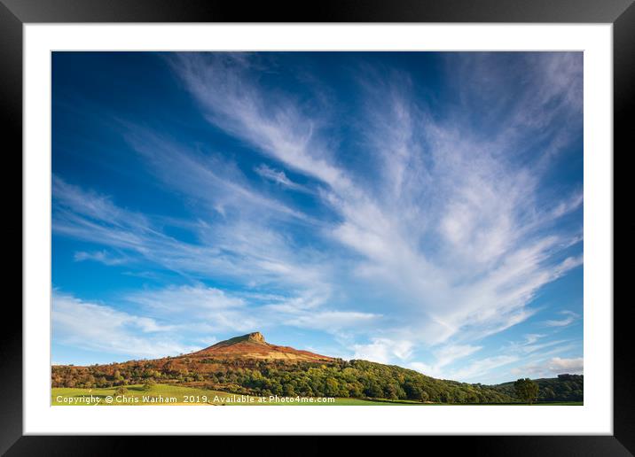 Roseberry Topping North Yorkshire  Framed Mounted Print by Chris Warham