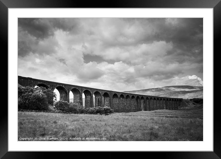 Ribblehead Viaduct - Ingleton - Yorkshire Dales Framed Mounted Print by Chris Warham
