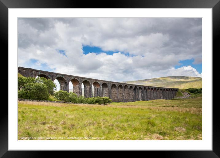 Yorkshire Dales - Ribblehead viaduct Framed Mounted Print by Chris Warham
