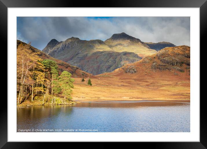 Lake District - across Blea Tarn to the Langdale P Framed Mounted Print by Chris Warham