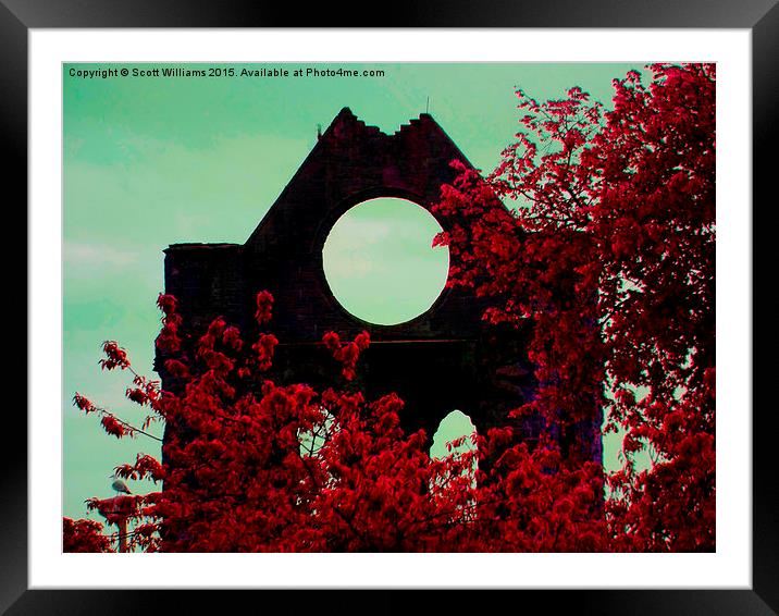  Red Abbey Framed Mounted Print by Scott Williams