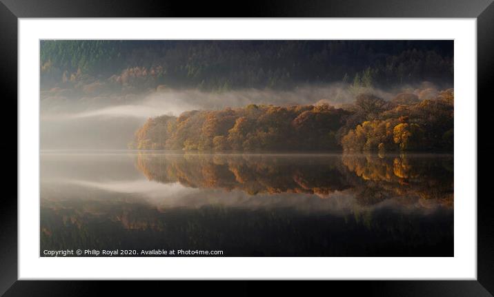 Mist Ribbons - Autumnal Loweswater, Lake District Framed Mounted Print by Philip Royal