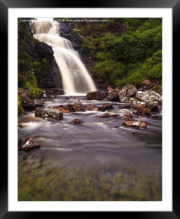  Falls of Dionard  Framed Mounted Print by Mark Rodgers