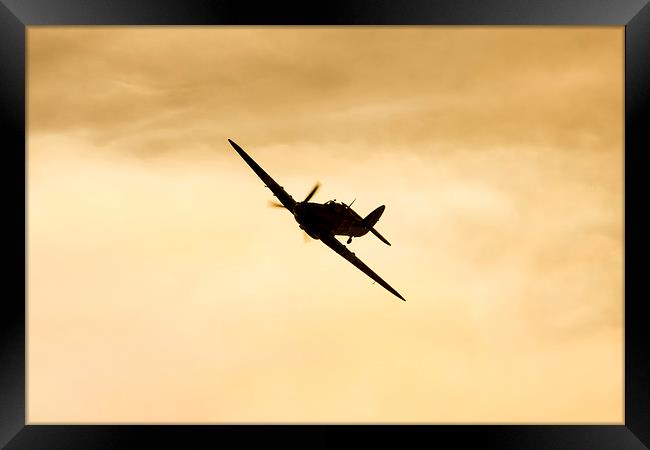  Spitfire Night's Framed Print by Andrew Crossley