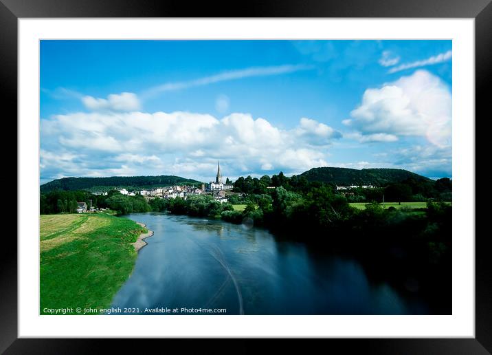 ross on wye Framed Mounted Print by john english