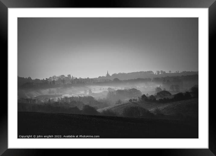 misty morning Framed Mounted Print by john english