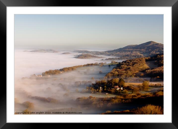 Creeping Clouds Framed Mounted Print by john english