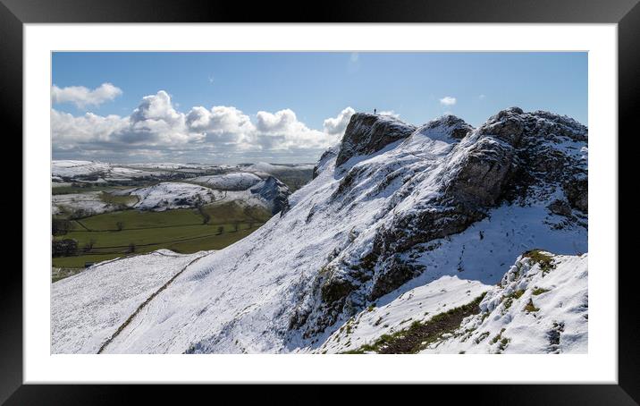 Chrome Hill With Parkhouse Hill Peak District Framed Mounted Print by Phil Durkin DPAGB BPE4
