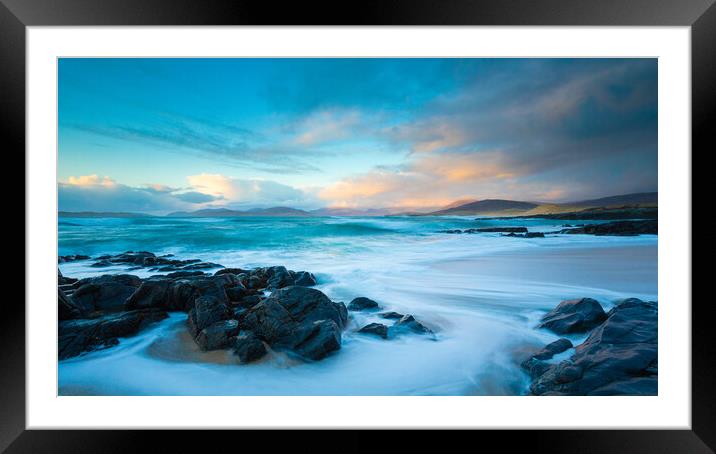 Outer Hebrides Sunset Framed Mounted Print by Phil Durkin DPAGB BPE4