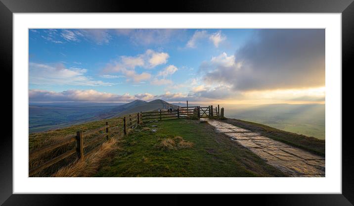 The Great Ridge Peak District National Park Framed Mounted Print by Phil Durkin DPAGB BPE4