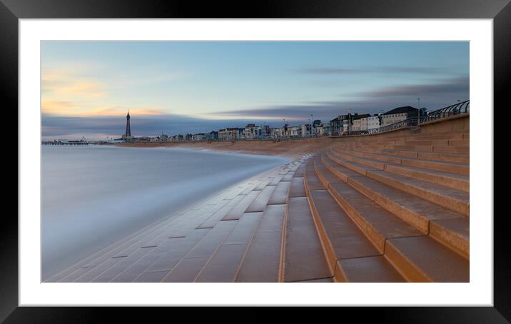 Blackpool Tower & Promenade  Framed Mounted Print by Phil Durkin DPAGB BPE4