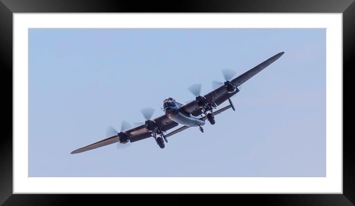 Majestic Avro Lancaster Bomber Framed Mounted Print by Phil Durkin DPAGB BPE4
