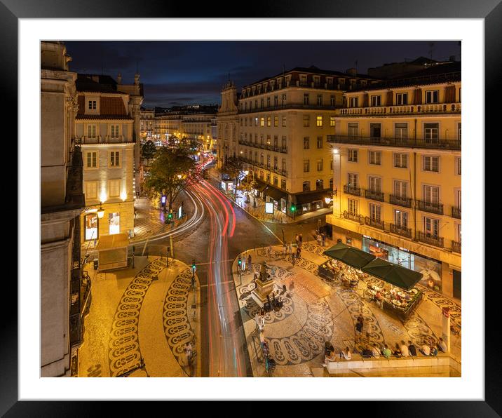 Lisbon  City Light Trials Framed Mounted Print by Phil Durkin DPAGB BPE4