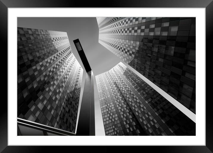 Manchester Towers No2 Framed Mounted Print by Phil Durkin DPAGB BPE4